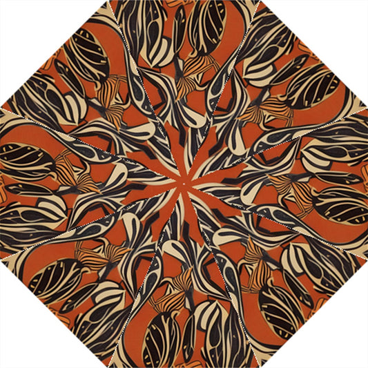 African - Ethnic Straight Umbrella One Size