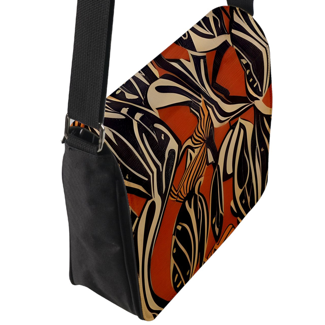 African - Ethnic | Flap Closure Messenger Bag (L)