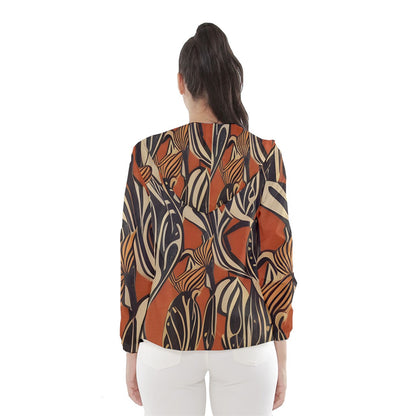 African - Ethnic Women's Hooded Windbreaker