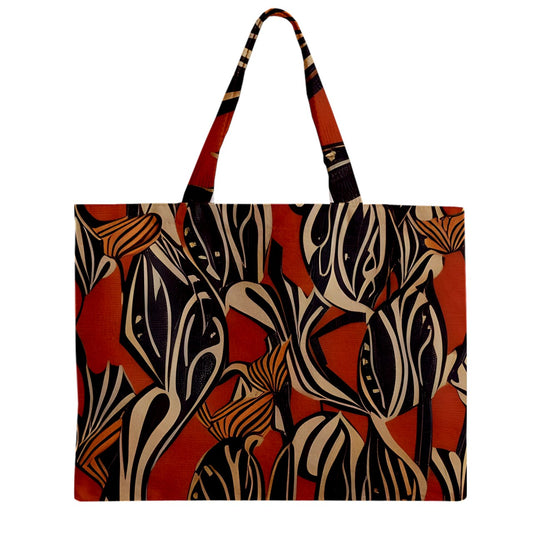 African - Ethnic Zipper Mini Tote Bag