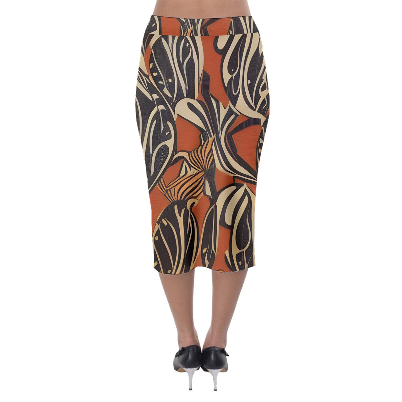 African - Ethnic Midi Pencil Skirt