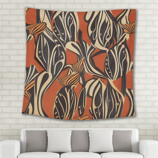 African - Ethnic Square Tapestry (Large) One Size