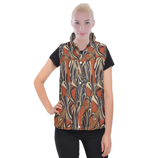 African - Ethnic Women's Button Up Vest 3XL