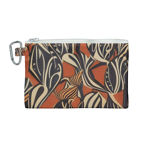 African - Ethnic | Canvas Cosmetic Bag (Medium)