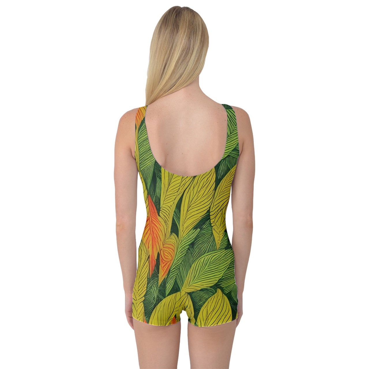 Indian Shot One Piece Boyleg Swimsuit