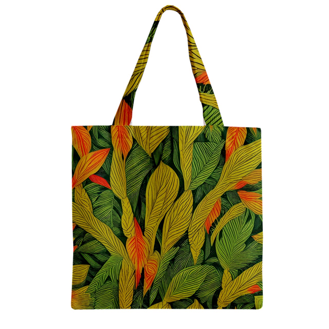 Indian Shot Zipper Grocery Tote Bag