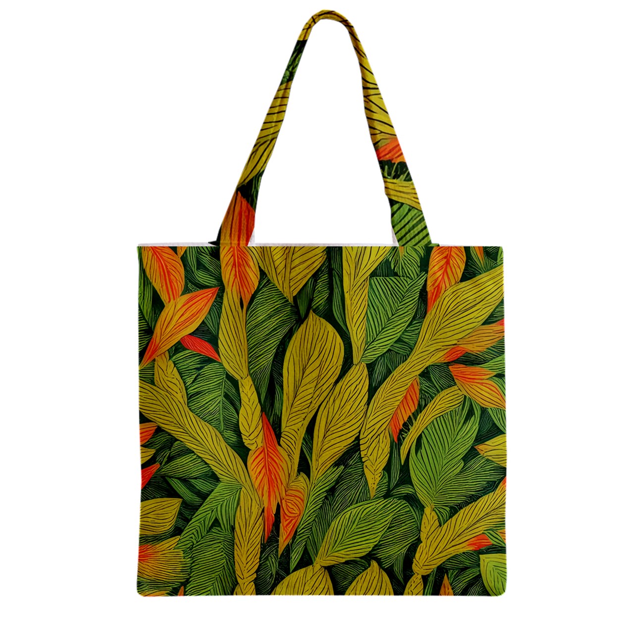 Indian Shot Zipper Grocery Tote Bag