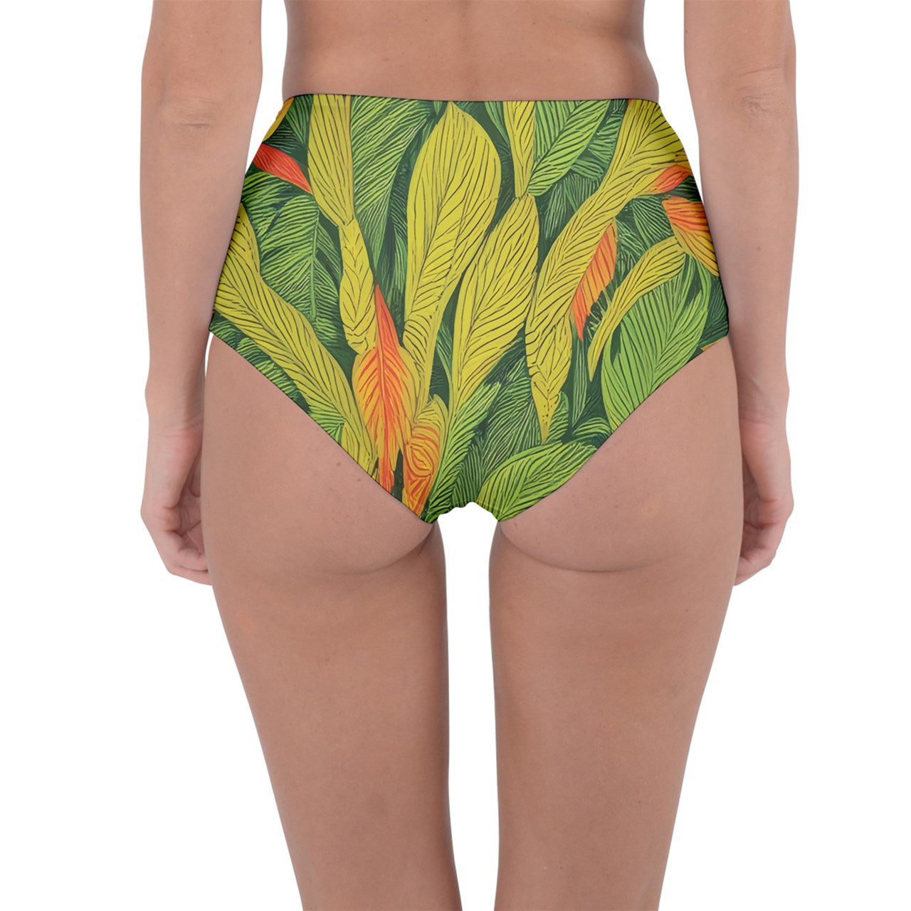 Indian Shot Reversible High-Waist Bikini Bottoms