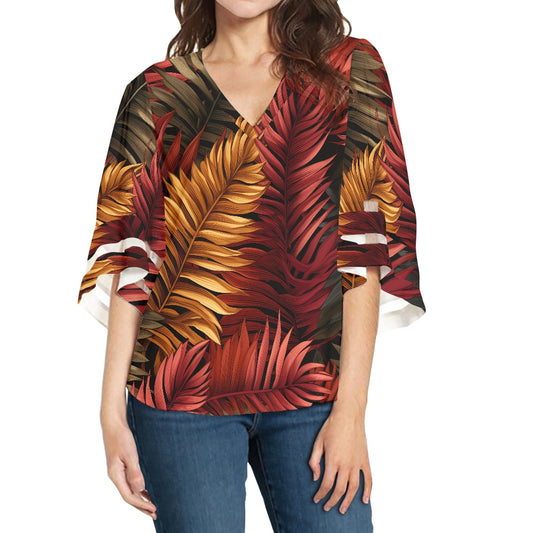 Women Puff Sleeve Blouse white