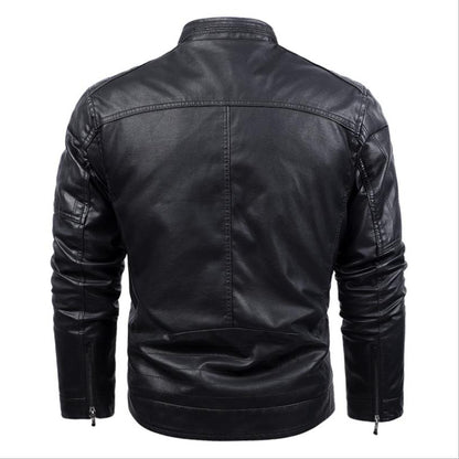 Leather Jacket, Goldenrod, Black, Sizes S to 5XL