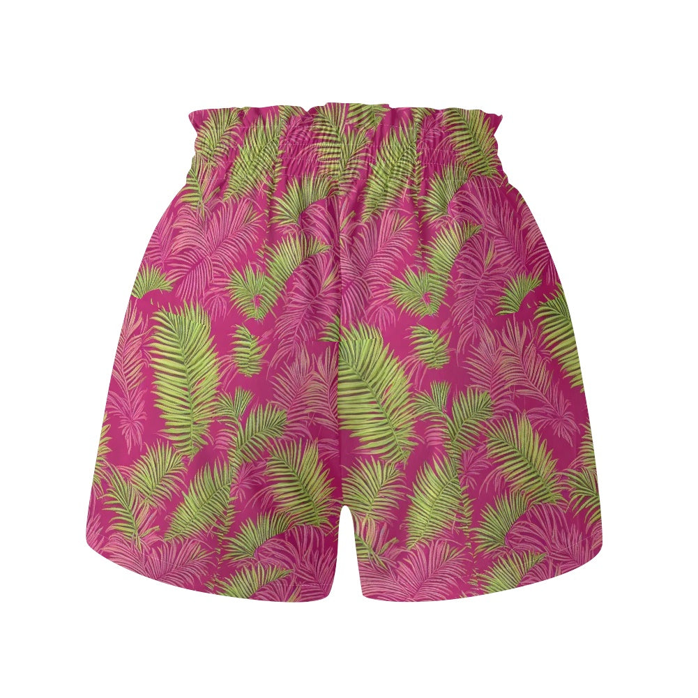 Sago Palms High waist loose shorts