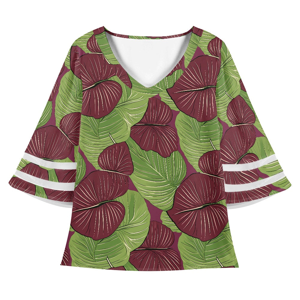 Kalo on Maroon Women Puff Sleeve Blouse