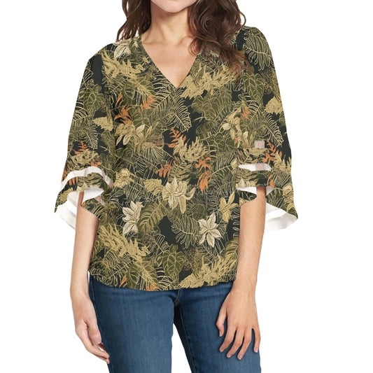 Women Puff Sleeve Blouse white