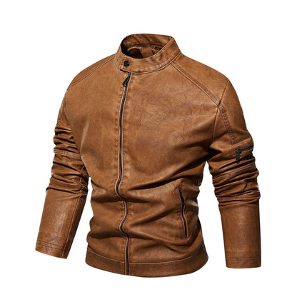 Leather Racer Jackets, Bronze, Midinight Blue, Black, Sizes S to 3XL