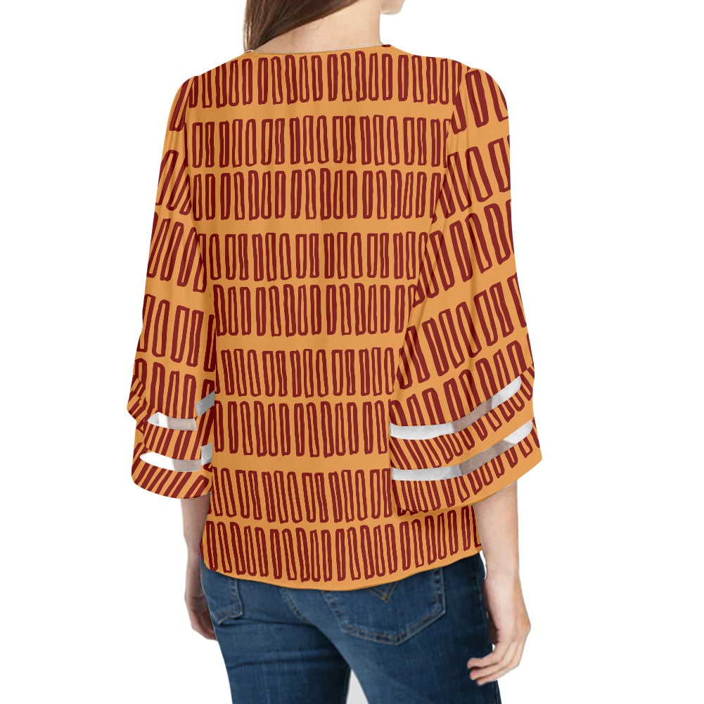 African Women Puff Sleeve Blouse