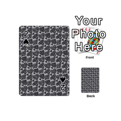 Playingcards-grey Playing Cards 54 Designs (Mini) - Luxtrini, LLC