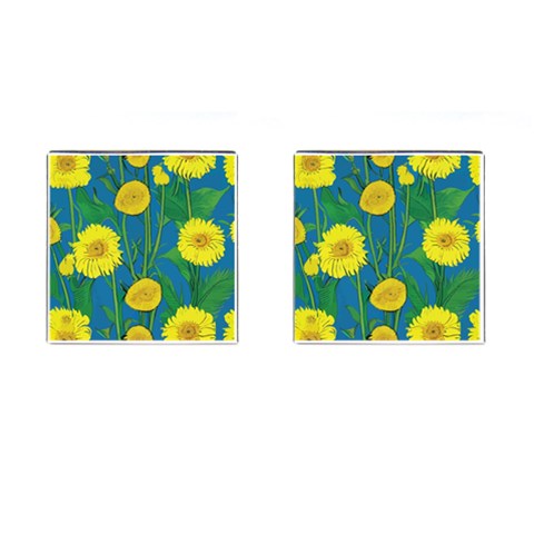 Sunflower Cufflinks (Square)