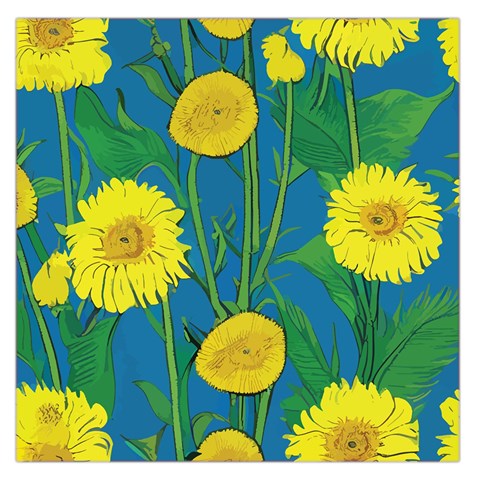 Sunflower Square Satin Scarf (36" x 36")