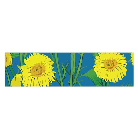 Sunflower Oblong Satin Scarf (16" x 60")