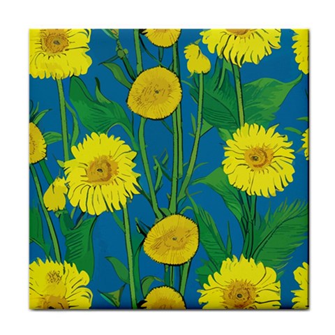 Sunflower Tile Coaster