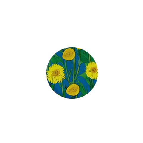 Sunflower 1" Mini Magnet