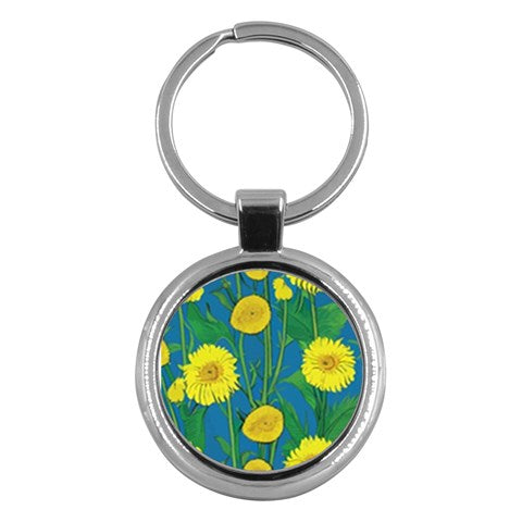 Sunflower Key Chain (Round)