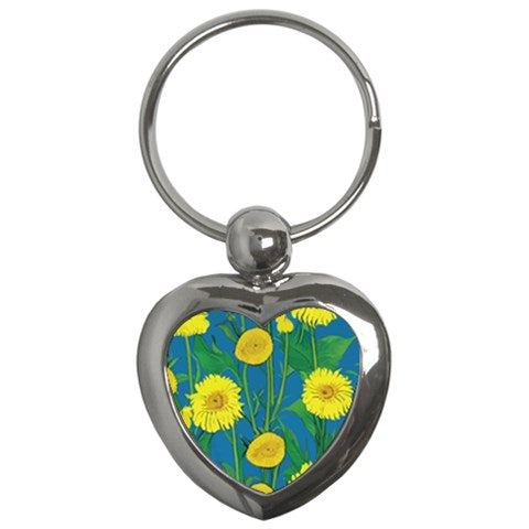 Sunflower Key Chain (Heart)