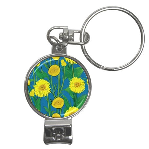 Sunflower Nail Clippers Key Chain