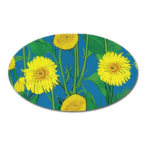 Sunflower Magnet (Oval)