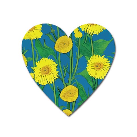 Sunflower Magnet (Heart)