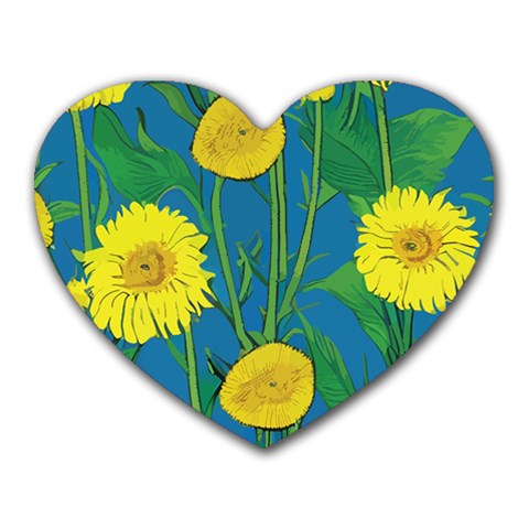 Sunflower Heart Mousepad