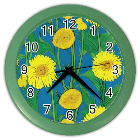 Sunflower Color Wall Clock