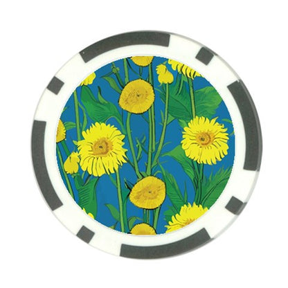 Sunflower Poker Chip Card Guard (10 pack)