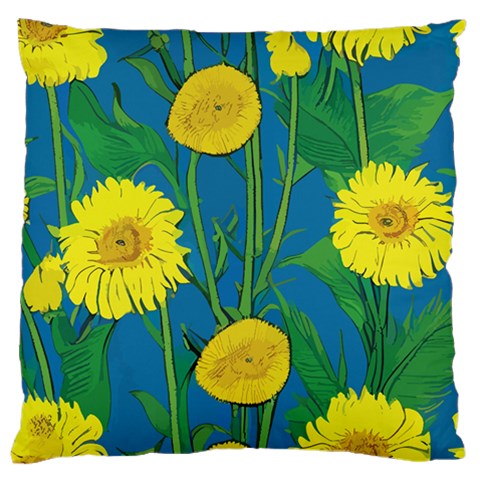 Sunflower Large Cushion Case (One Side)