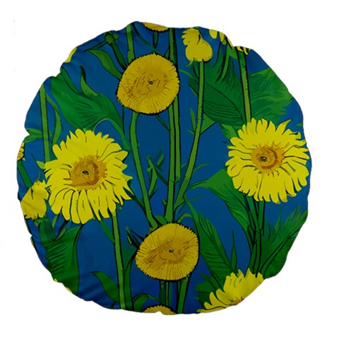 Sunflower Large 18" Premium Round Cushion