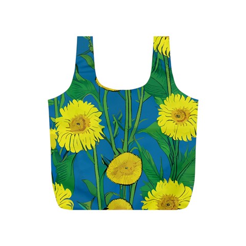 Sunflower Full Print Recycle Bag (S)