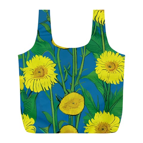 Sunflower Full Print Recycle Bag (L)