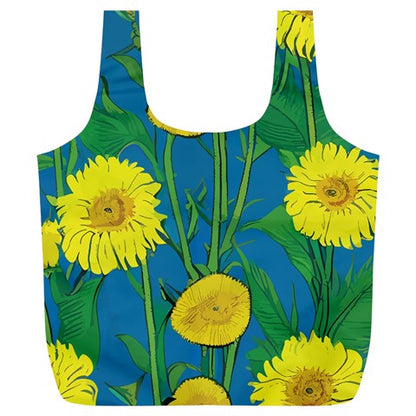 Sunflower Full Print Recycle Bag (XL)