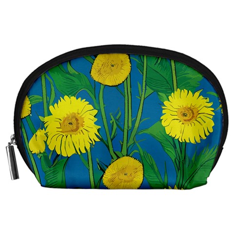 Sunflower Accessory Pouch (Large) - Durable & Customizable Organizer for Everyday Essentials