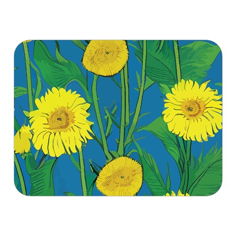 Sunflower Premium Plush Fleece Blanket (Mini)