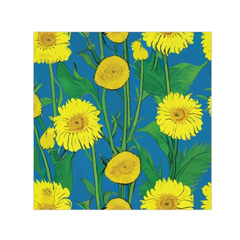 Sunflower Square Satin Scarf (30" x 30")