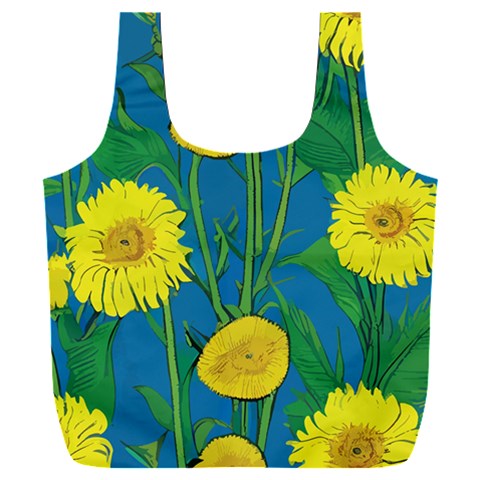 Sunflower Full Print Recycle Bag (XXL)