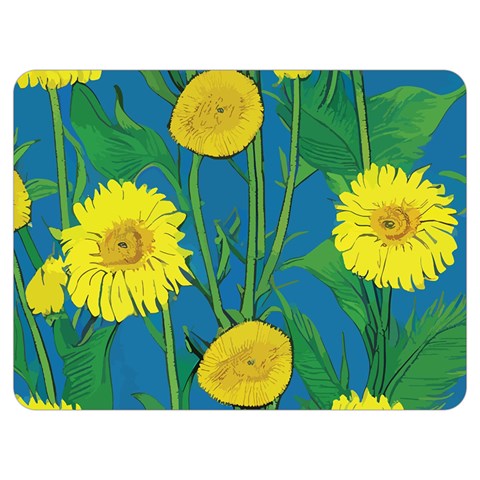 Sunflower One Side Premium Plush Fleece Blanket (Extra Small)