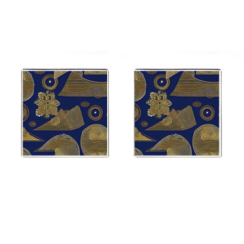 African | Ethnic  Cufflinks (Square)