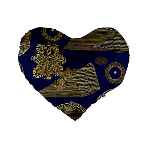 African | Ethnic Standard 16" Premium Heart Shape Cushion