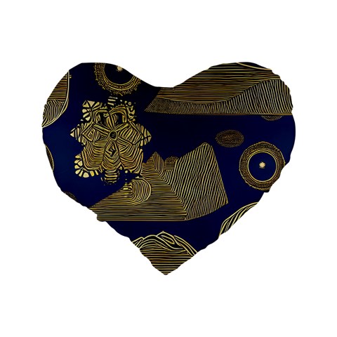 African | Ethnic Standard 16" Premium Heart Shape Cushion