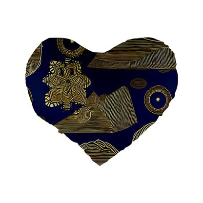 African | Ethnic Standard 16" Premium Heart Shape Cushion