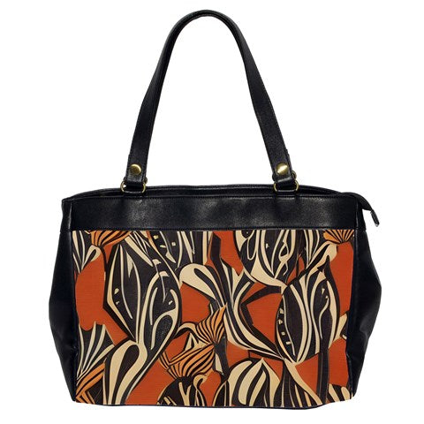 African - Ethnic Oversize Office Handbag (2 Sides)