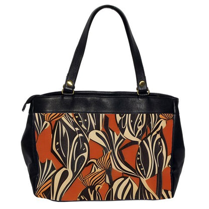 African - Ethnic Oversize Office Handbag (2 Sides)