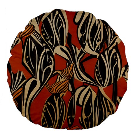 African - Ethnic Large 18" Premium Flano Round Cushion